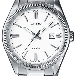 Casio Herrklocka MTP-1302D-7A1VEF Collection Vit/Stål Ø38.5 mm