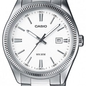 Casio Herrklocka MTP-1302PD-7A1VEF Collection Vit/Stål Ø39 mm