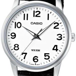 Casio Herrklocka MTP-1303PL-7BVEG Collection Vit/Läder Ø40 mm