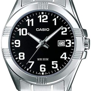 Casio Herrklocka MTP-1308PD-1BVEG Collection Svart/Stål Ø41 mm