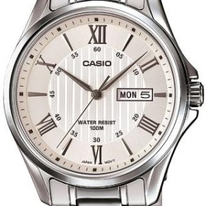 Casio Herrklocka MTP-1384D-7AVEF Collection Silverfärgad/Stål Ø41