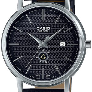 Casio Herrklocka MTP-B125L-1AVEF Collection Grå/Läder Ø41 mm