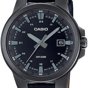 Casio Herrklocka MTP-E173BL-1AVEF Collection Svart/Läder Ø41.5 mm