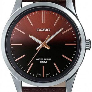 Casio Herrklocka MTP-E180L-5AVEF Collection Flerfärgad/Läder Ø42 mm