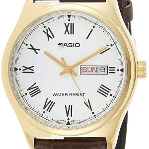 Casio Herrklocka MTP-V006GL-7BUDF Vit/Läder Ø38 mm