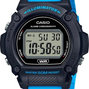 Casio Herrklocka W-219H-2A2 Collection Svart/Resinplast Ø47 mm