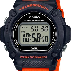 Casio Herrklocka W-219H-4A Collection Svart/Resinplast Ø47 mm