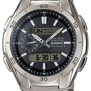 Casio Herrklocka WVA-M650TD-1AER Radio Controlled Svart/Titan Ø48 mm