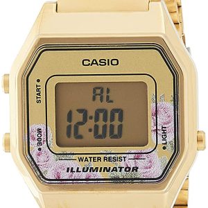 Casio LA680WGA-4C Vintage LCD/Gulguldtonat stål