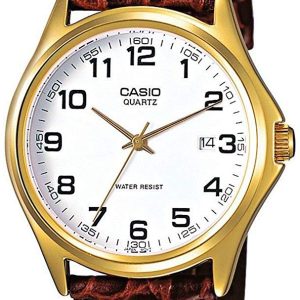 Casio Quartz Herrklocka MTP-1188PQ-7BEF Vit/Läder Ø40 mm