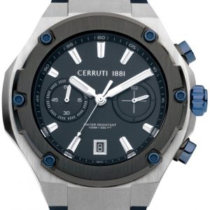 Cerruti 1881 Herrklocka CIWGO2206107 Blå/Gummi Ø44 mm