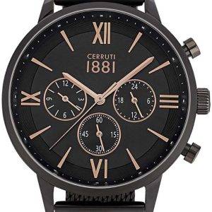 Cerruti 1881 Herrklocka CRA23406 Svart/Stål Ø43 mm