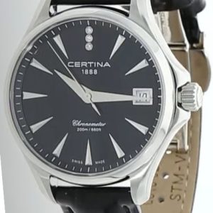 Certina Damklocka C032.051.16.056.00 Ds Action Svart/Läder Ø33.8 mm