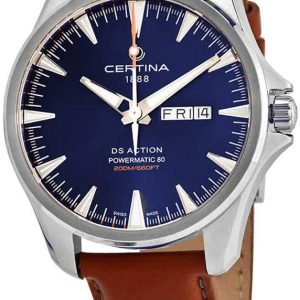 Certina Herrklocka C032.430.16.041.00 Ds Action Blå/Läder Ø41 mm