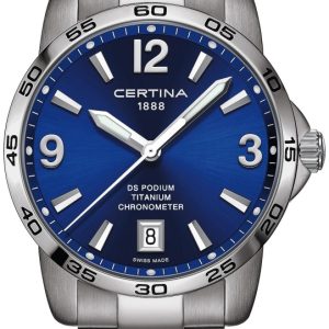 Certina Herrklocka C034.451.44.047.00 Ds Podium Blå/Titan Ø40 mm