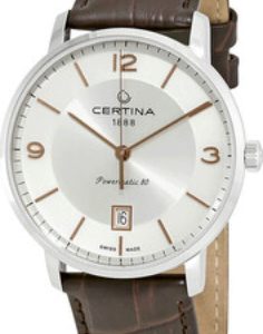 Certina Herrklocka C035.407.16.037.01 Ds Caimano Silverfärgad/Läder