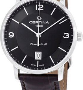 Certina Herrklocka C035.407.16.057.00 Ds Caimano Svart/Läder Ø39 mm