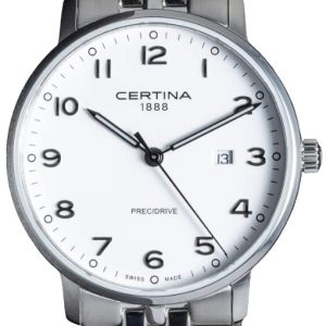 Certina Herrklocka C035.410.11.012.00 Ds Caimano Vit/Stål Ø39 mm