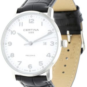 Certina Herrklocka C035.410.16.012.00 Ds Caimano Vit/Läder Ø39 mm