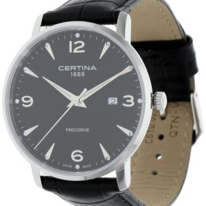 Certina Herrklocka C035.410.16.057.00 Ds Caimano Svart/Läder Ø39 mm