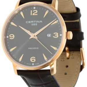 Certina Herrklocka C035.410.36.087.00 Ds Caimano Grå/Läder Ø39 mm