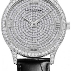 Chopard 171966-1003 L.U.C Diamantinfattad/Läder Ø39.5 mm