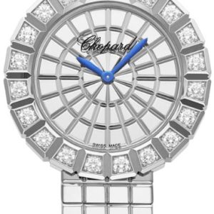 Chopard Damklocka 104015-1001 Ice Cube Vit/18 karat vitt guld Ø36 mm