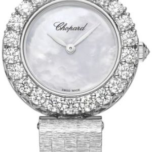 Chopard Damklocka 10A178-1101 Diamond Hour Vit/18 karat vitt guld