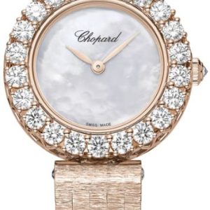 Chopard Damklocka 10A178-5101 Diamond Hour Vit/18 karat roséguld