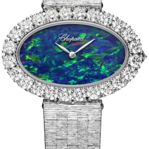 Chopard Damklocka 10A376-1001 L Heure Du Diamant Blå/18 karat vitt