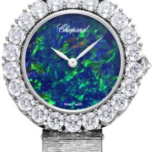 Chopard Damklocka 10A378-1006 Diamond Hour Blå/18 karat vitt guld