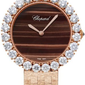 Chopard Damklocka 10A419-5023 Diamond Hour Brun/18 karat roséguld