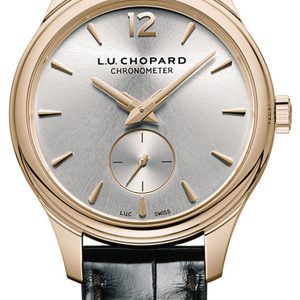 Chopard Damklocka 121968-5001 L.U.C Silverfärgad/Läder Ø35 mm