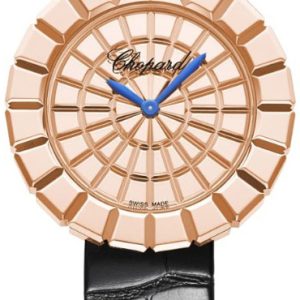 Chopard Damklocka 124015-5001 Ice Cube Roséguldstonad/Läder Ø36 mm