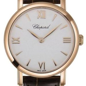 Chopard Damklocka 127387-5201 Classic Vit/Läder Ø26.5 mm