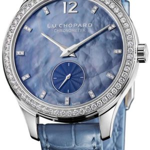 Chopard Damklocka 131968-1002 L.U.C Blå/Läder Ø35 mm