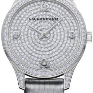 Chopard Damklocka 131972-1001 L.U.C Diamantinfattad/Satin Ø35 mm