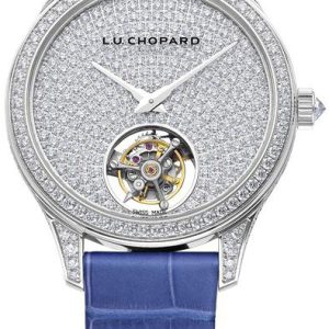 Chopard Damklocka 131981-9001 L.U.C Vit/Läder Ø35 mm