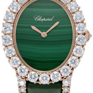 Chopard Damklocka 139384-5011 Diamond Hour Grön/Satin Ø29.4 mm