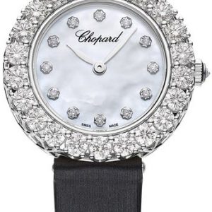 Chopard Damklocka 13A178-1106 L Heure Du Diamant Vit/Satin Ø26 mm