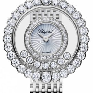 Chopard Damklocka 204180-1201 Happy Diamonds Icons Vit/18 karat vitt