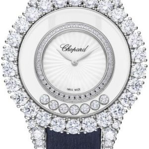 Chopard Damklocka 209430-1001 Happy Diamonds Vit/Satin Ø37 mm