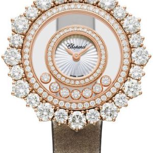 Chopard Damklocka 209436-5002 Happy Diamonds Silverfärgad/Satin Ø36