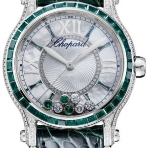 Chopard Damklocka 274891-1004 Happy Sport Läder Ø36 mm