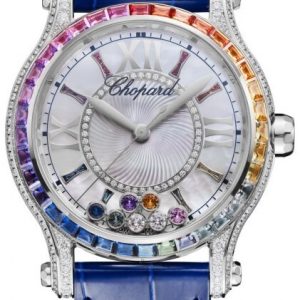 Chopard Damklocka 274891-1007 Happy Sport Läder Ø36 mm