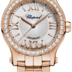 Chopard Damklocka 274893-5014 Happy Sport Silverfärgad/18 karat