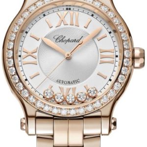 Chopard Damklocka 275378-5004 Happy Sport Silverfärgad/18 karat