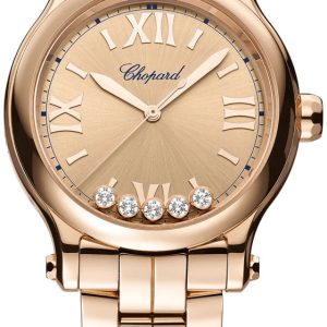 Chopard Damklocka 275378-5008 Happy Sport Roséguldstonad/18 karat