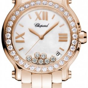 Chopard Damklocka 277481-5002 Happy Sport 18 karat roséguld Ø36 mm