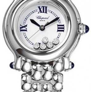 Chopard Damklocka 278250-3006 Happy Sport Vit/Stål Ø26 mm